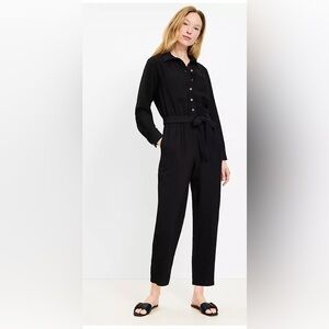 LOFT Belted Pocket Jumpsuit